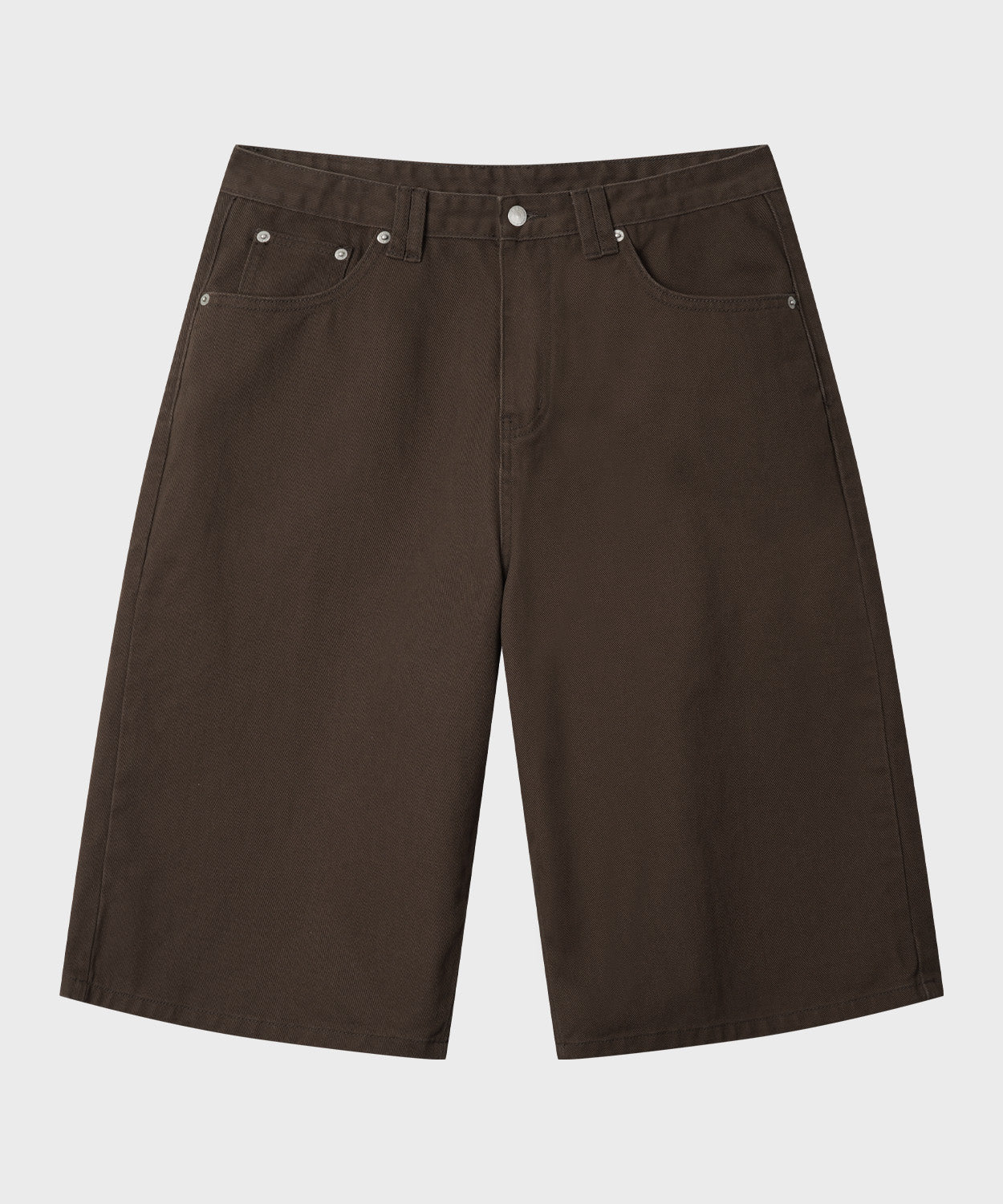 Everyday Bermuda Denim Shorts [Brown]
