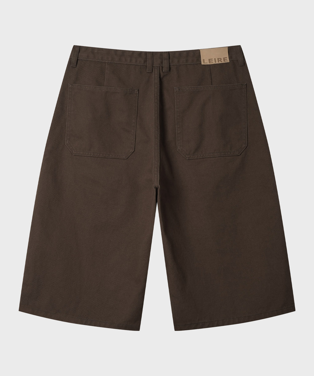 Everyday Bermuda Denim Shorts [Brown]