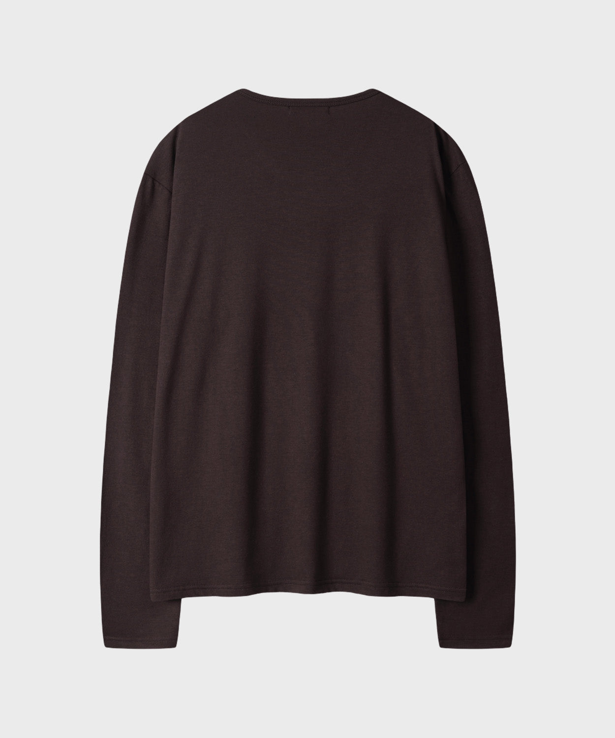 Soft Round Long Sleeve T-Shirt [Brown]