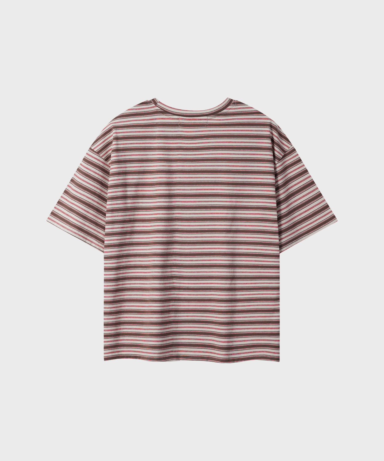 Essential Stripe Crop T-Shirt [Brown]