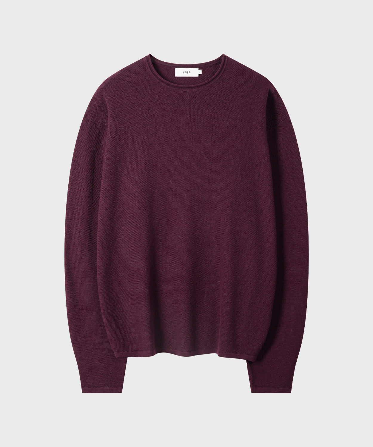 Cut-Off Texture Knit [Burgundy]