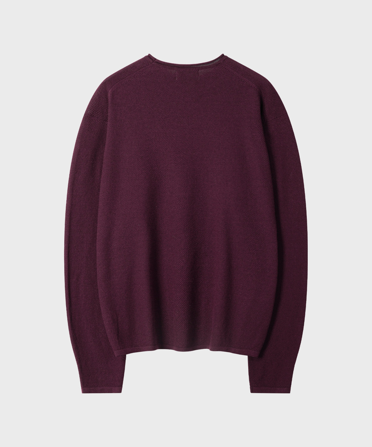 Cut-Off Texture Knit [Burgundy]