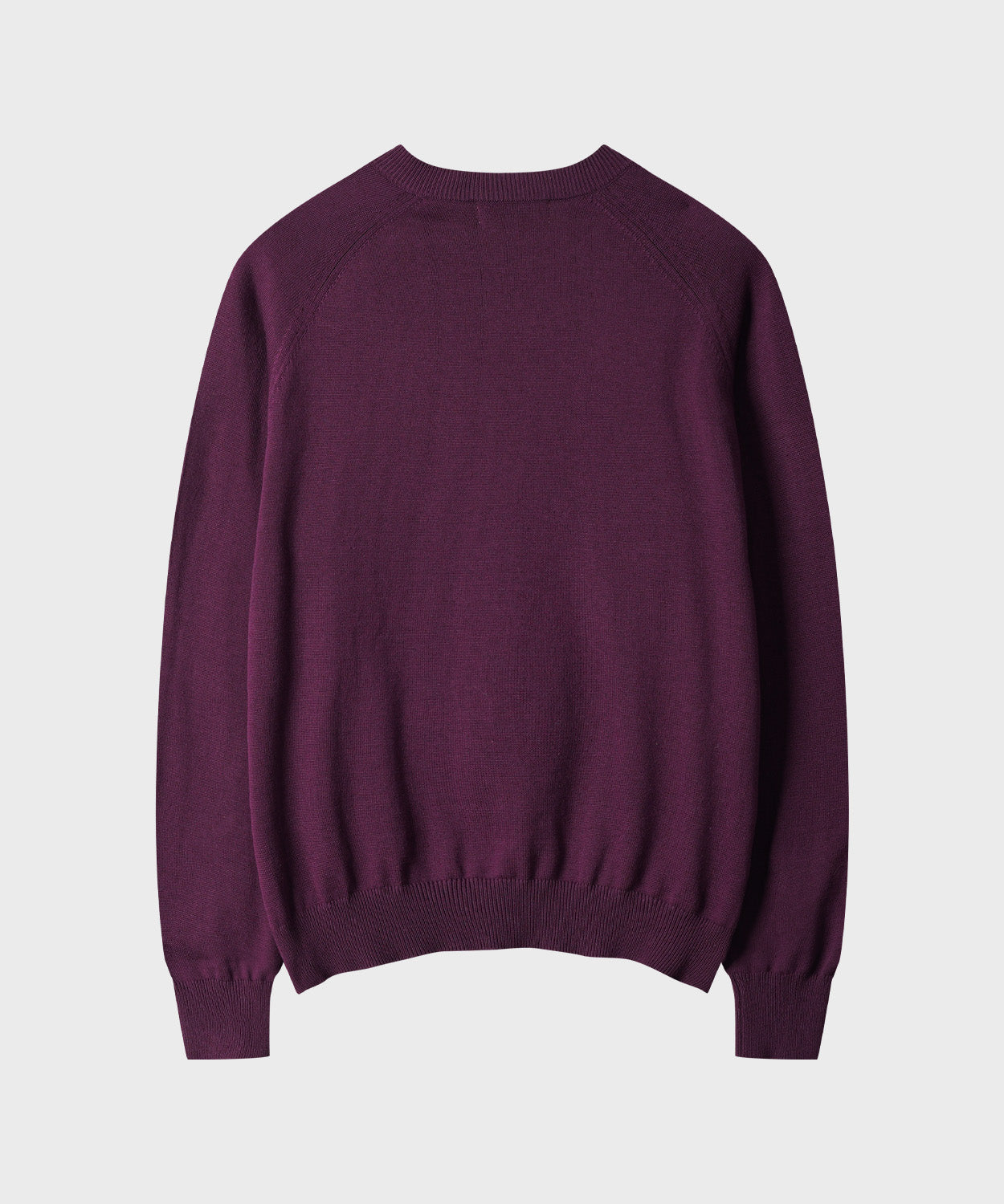 Diagonal Henley Neck Crop Knit [Burgundy]