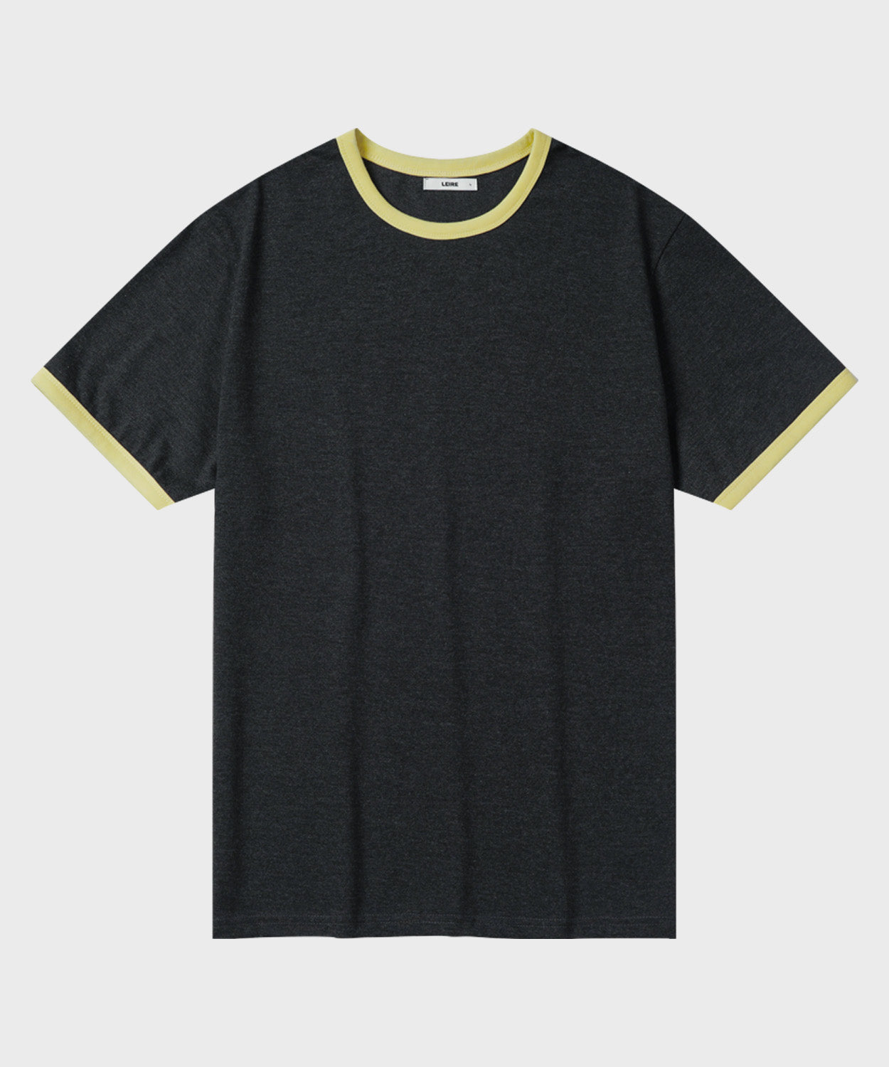 Essential Ringer Color-Block T-Shirt [Charcoal]