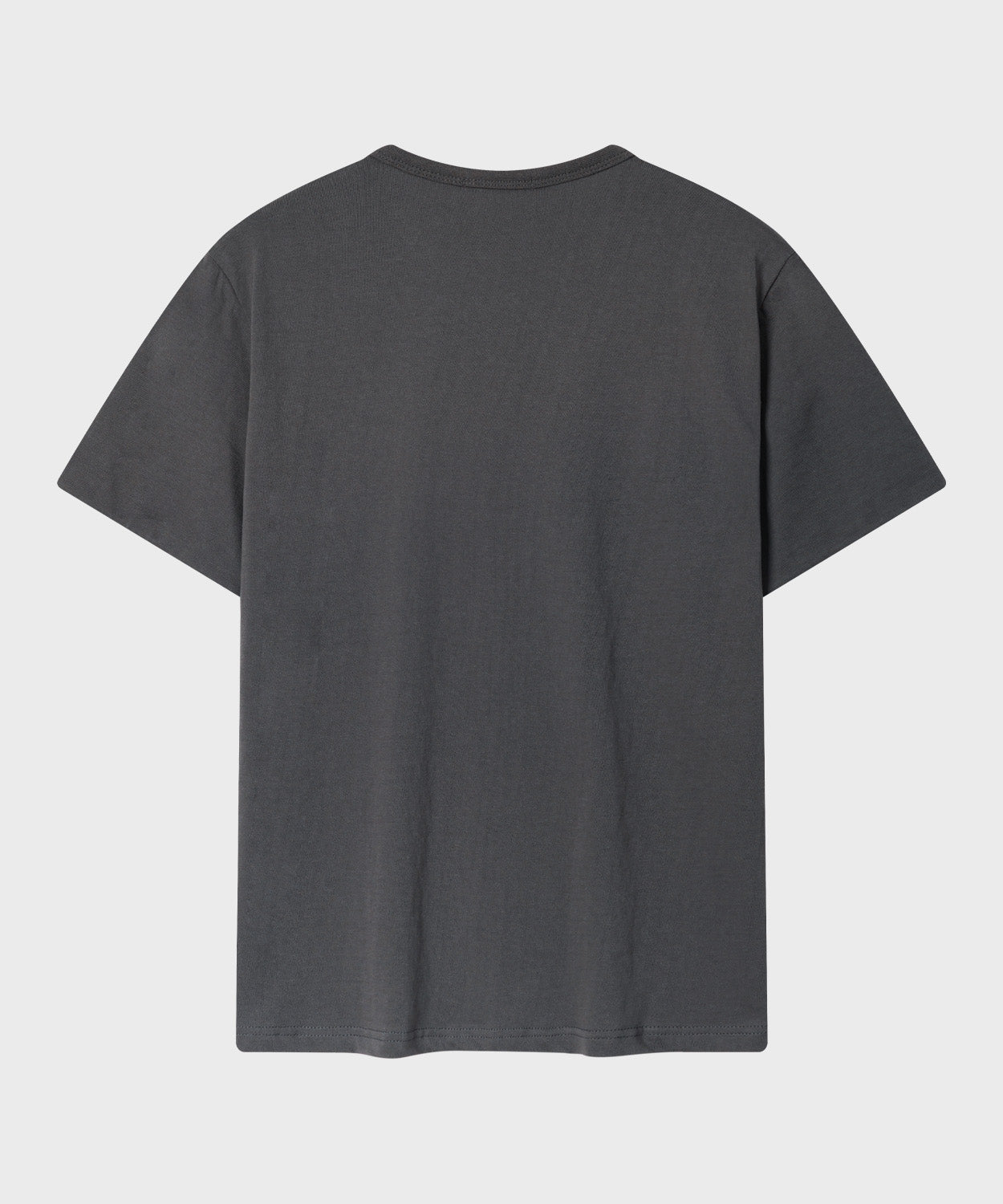 Stripe Layered Roll-Up T-Shirt [Charcoal]