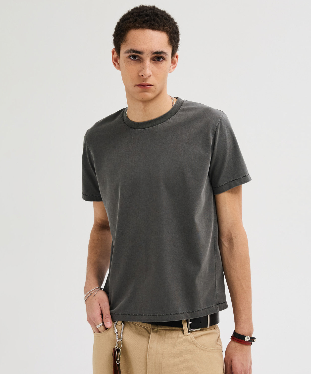 90s Vintage Fit Pigment T-Shirt [Charcoal]