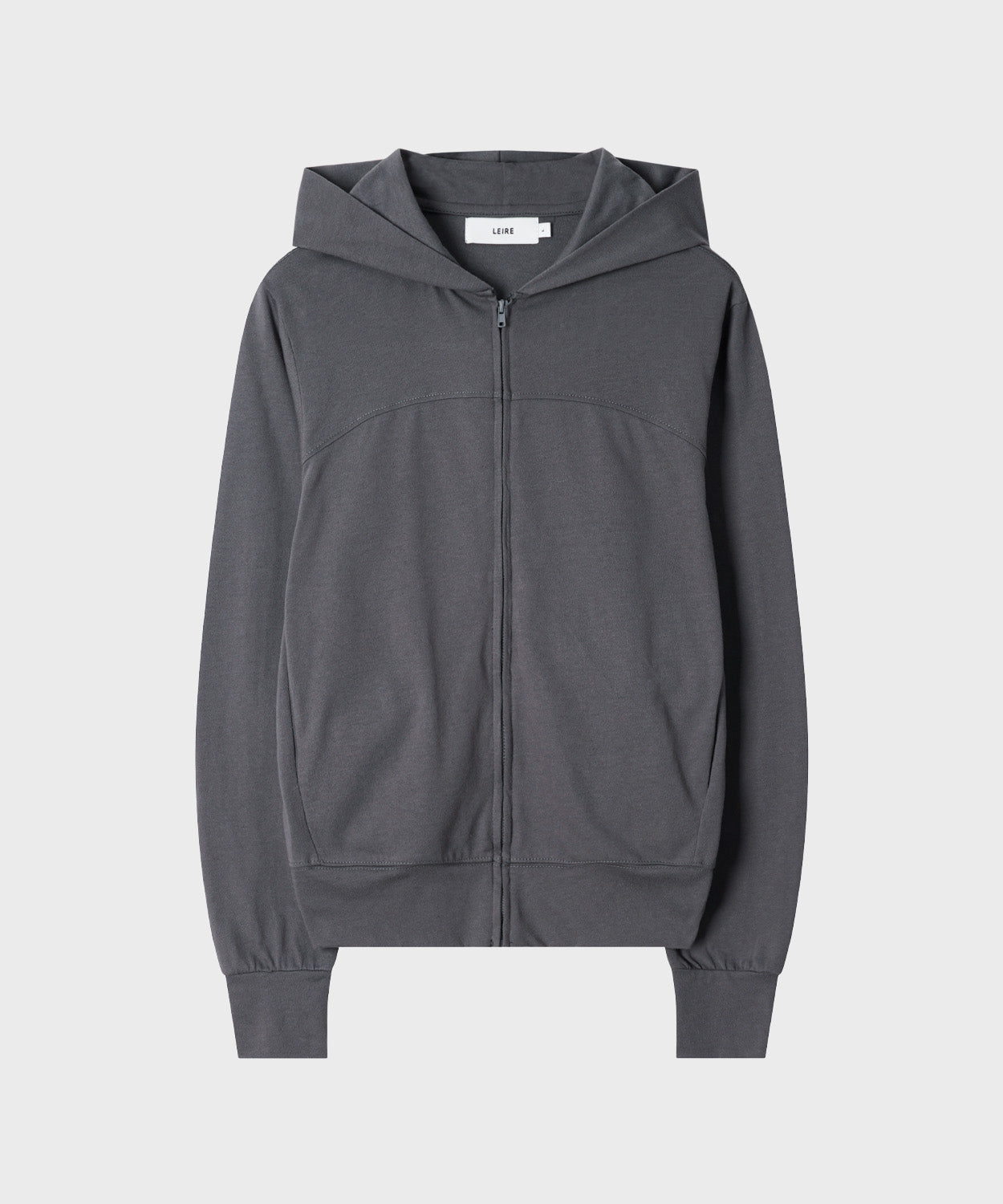 Slim Fit Hoodie Zip-Up [Charcoal]