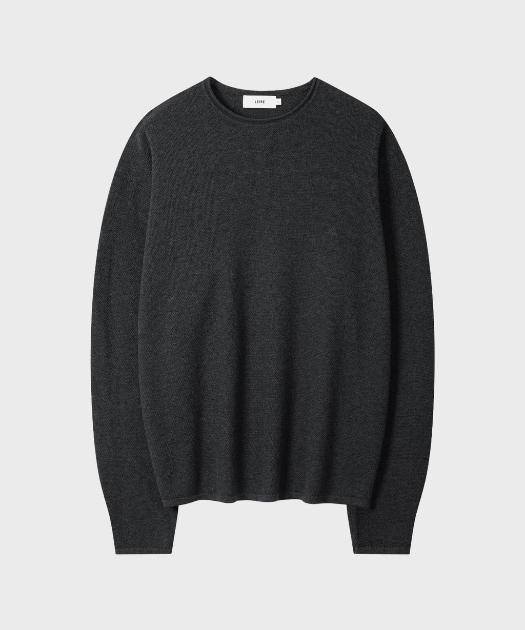 Cut-Off Texture Knit [Charcoal]