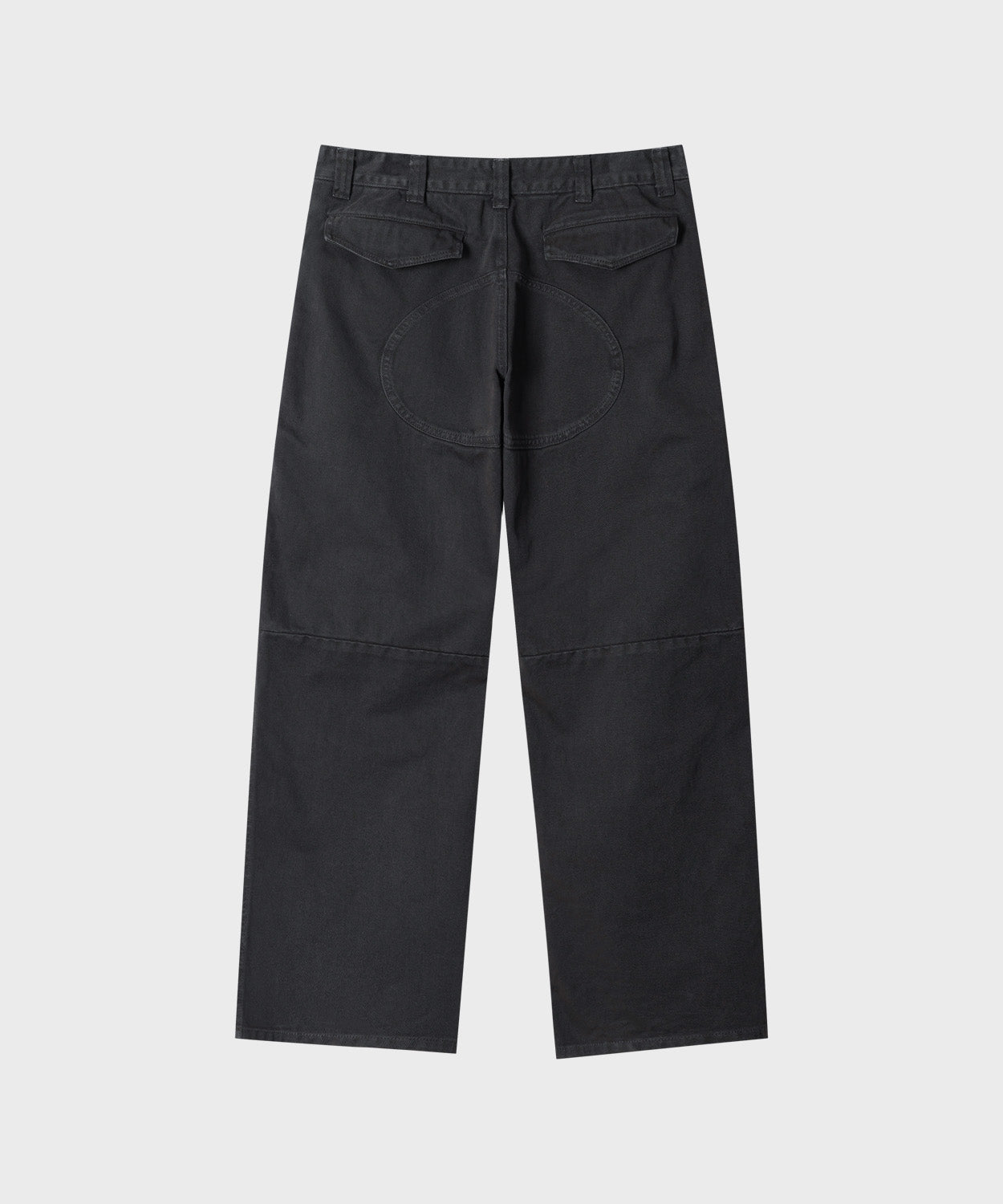Side Zipper Garment Dyed Cargo Pants [Charcoal]