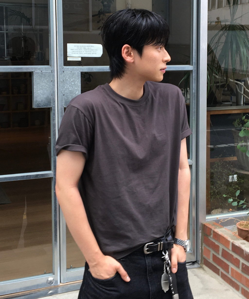 Essential Crop T-Shirt [Charcoal]