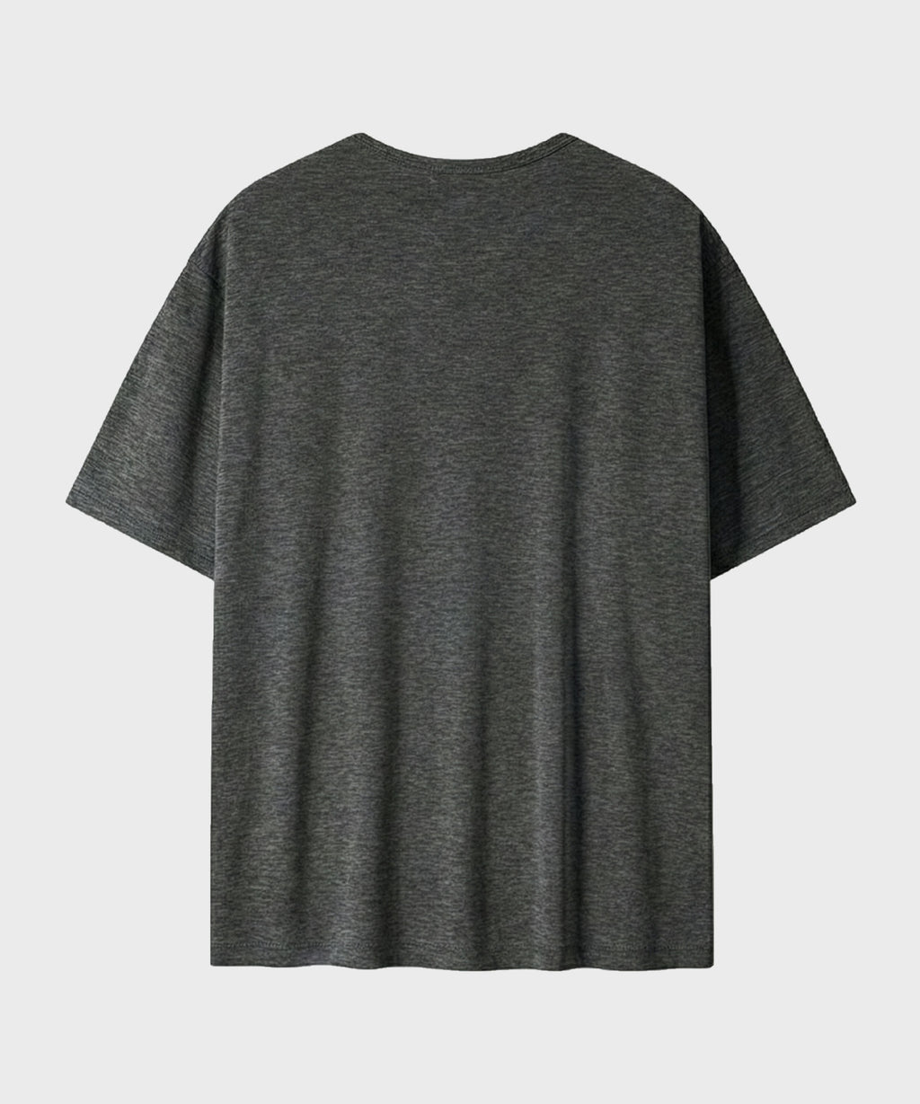 Soft U-Neck Inner T-Shirt [Charcoal]