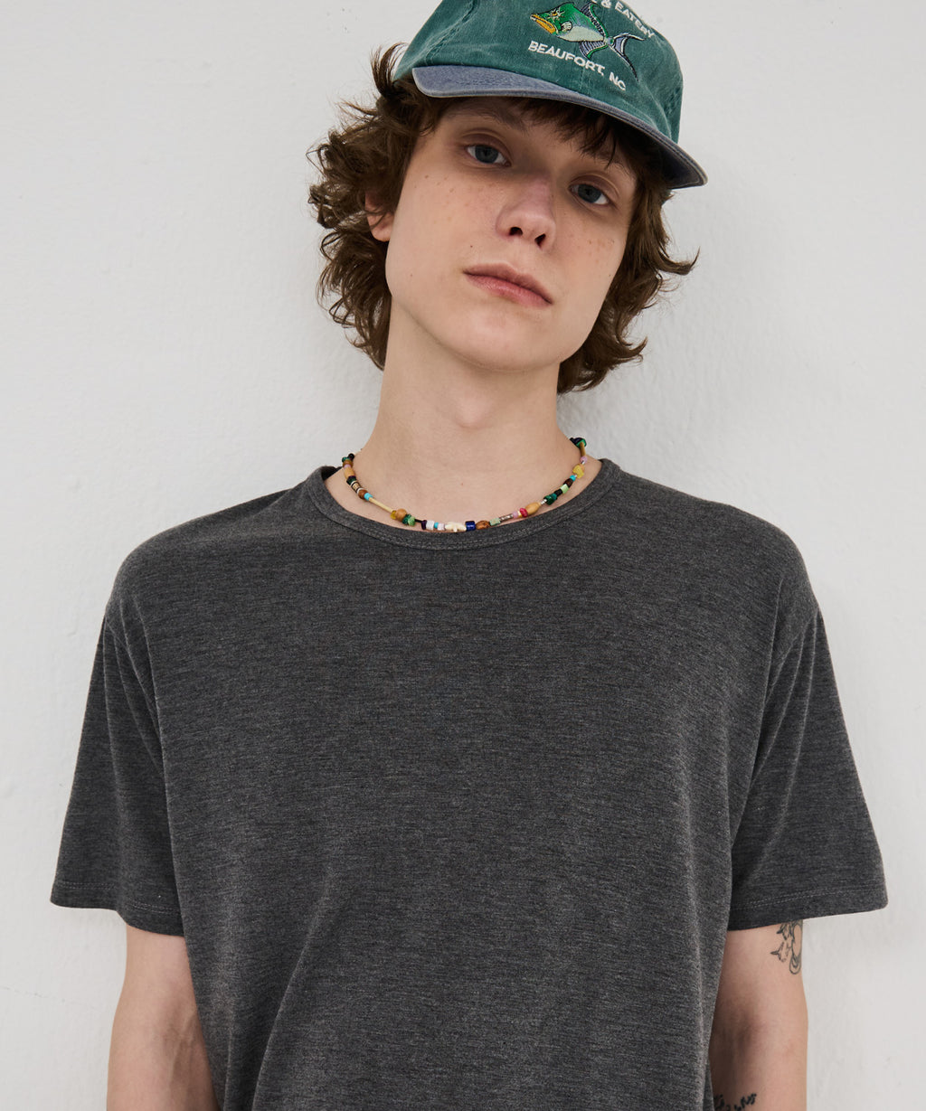 Soft U-Neck Inner T-Shirt [Charcoal]