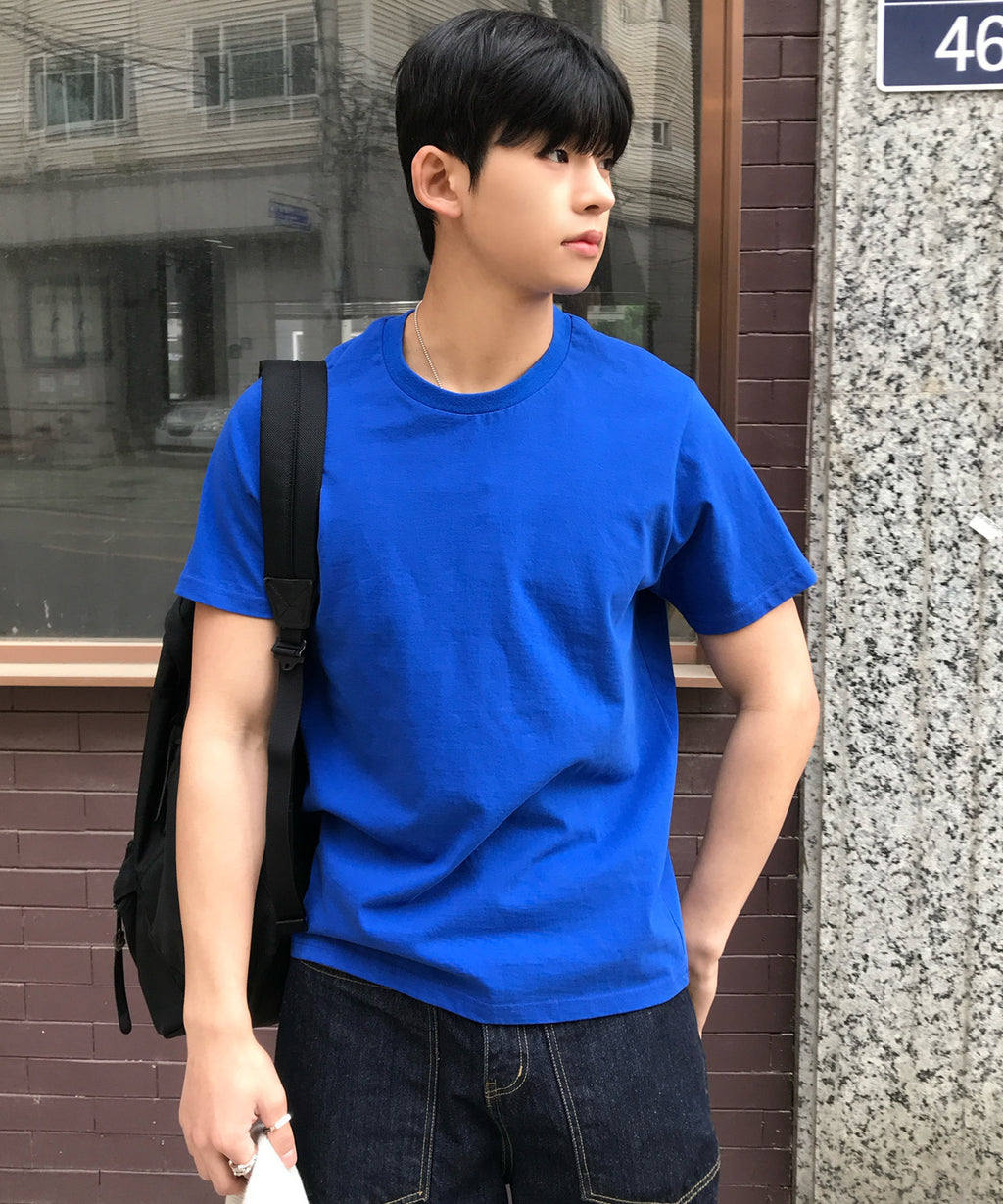 90s Vintage Fit Washed T-Shirt [Cobalt]