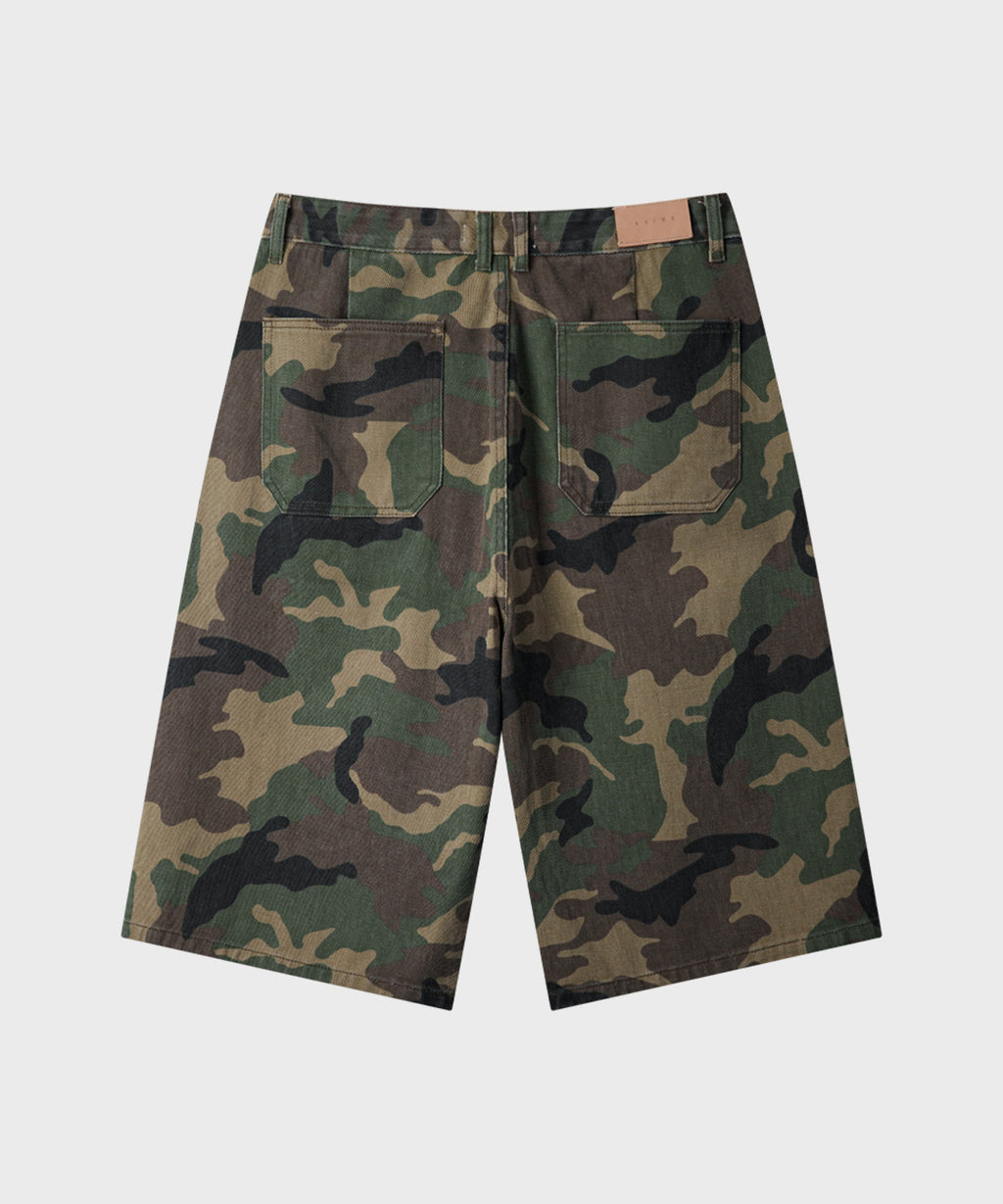 Everyday Bermuda Denim Shorts [Camouflage]