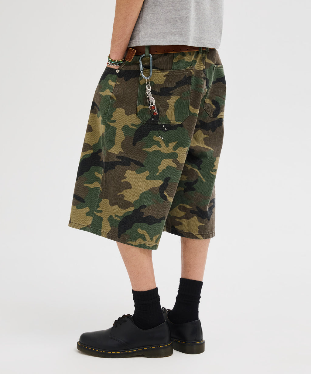 Everyday Bermuda Denim Shorts [Camouflage]