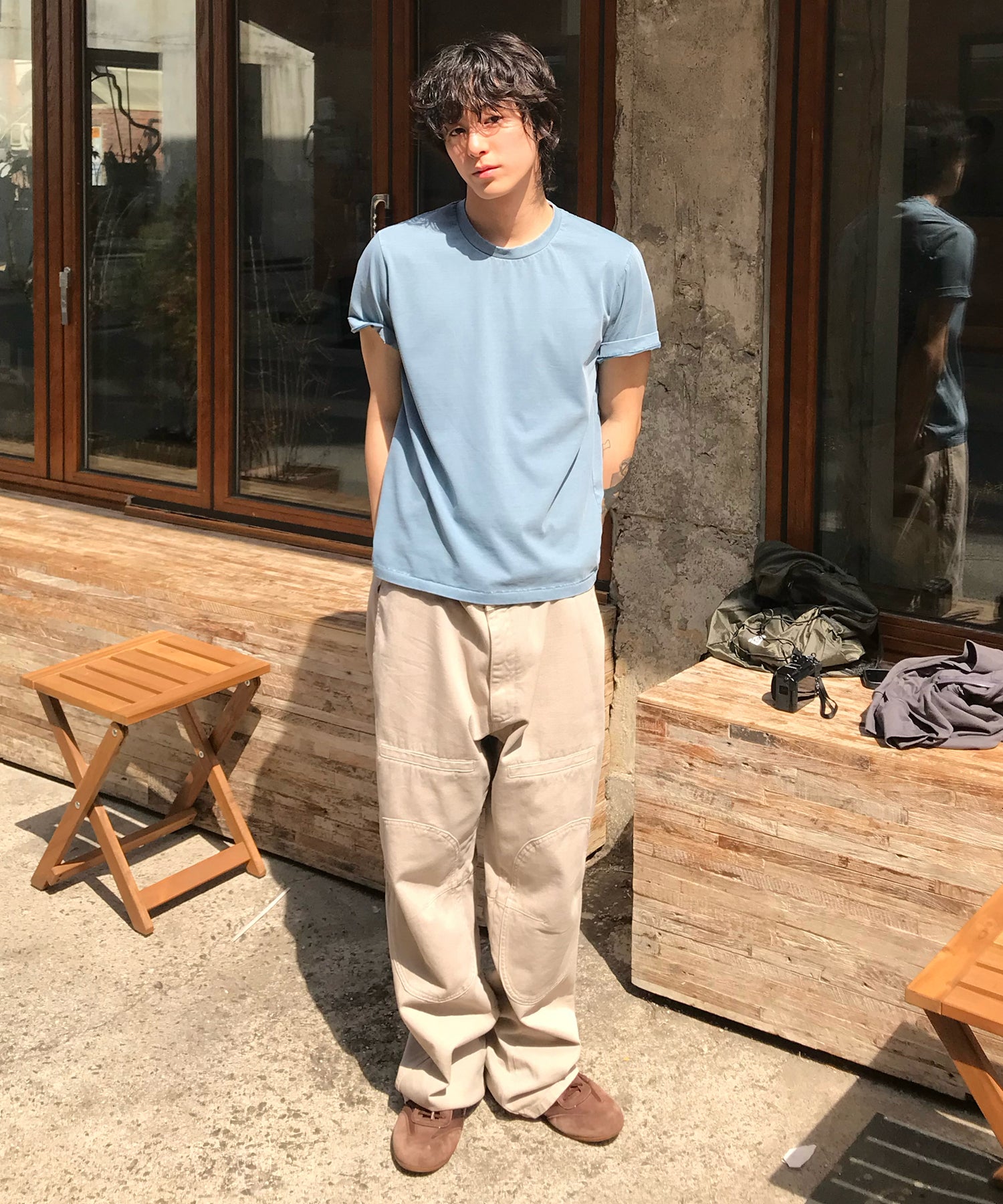 90s Vintage Fit Pigment T-Shirt [Dark Blue]