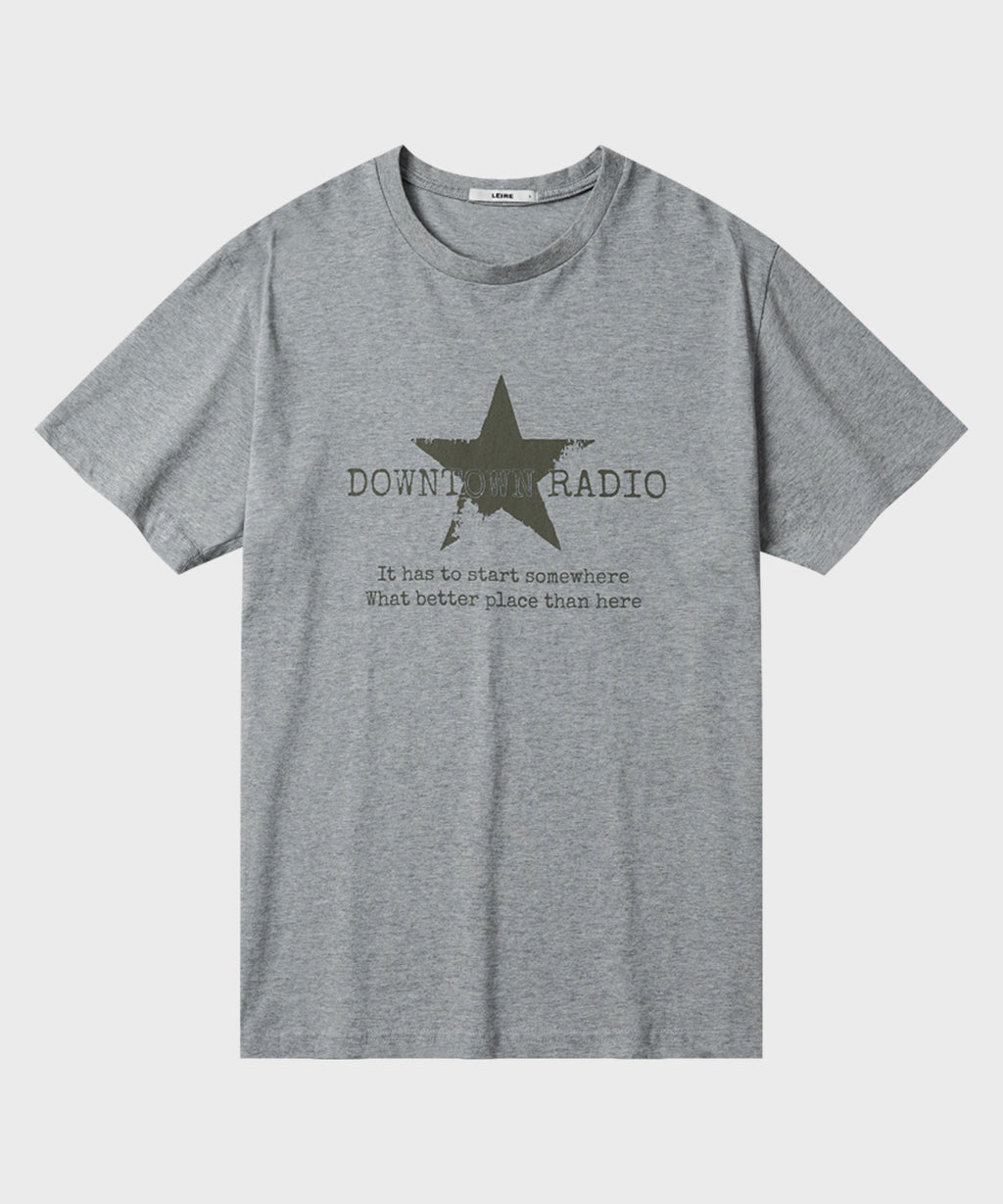 Vintage Star Graphic T-Shirt [Gray]