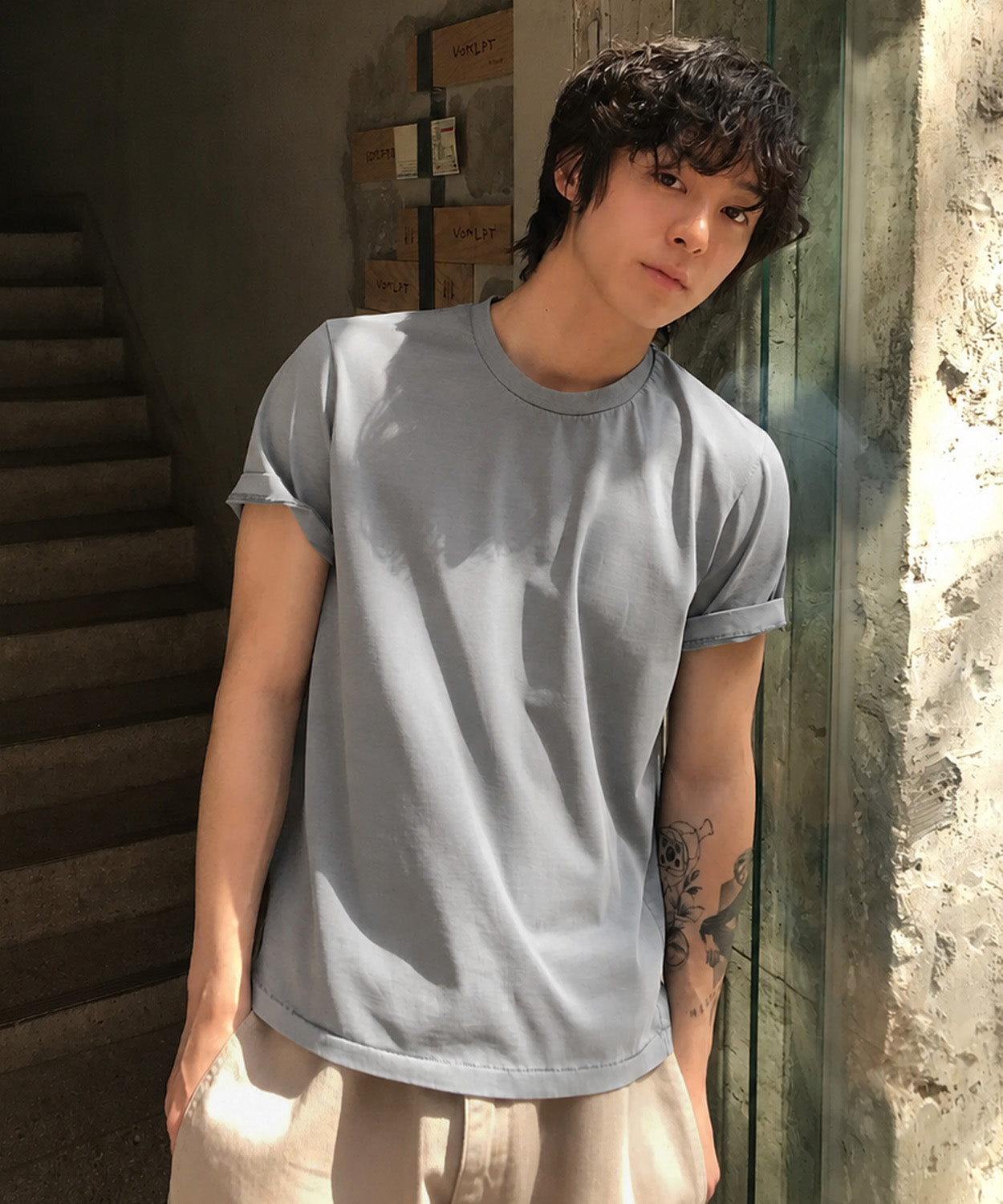 90s Vintage Fit Pigment T-Shirt [Gray]