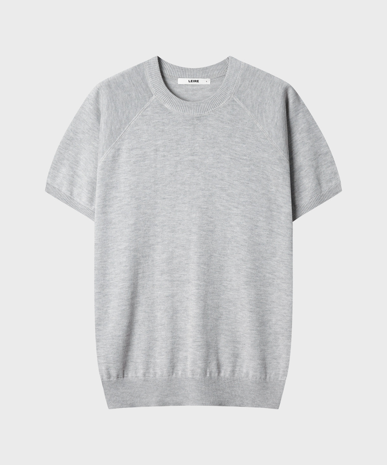 Vintage Fit Raglan Short Sleeve Knit [Gray]