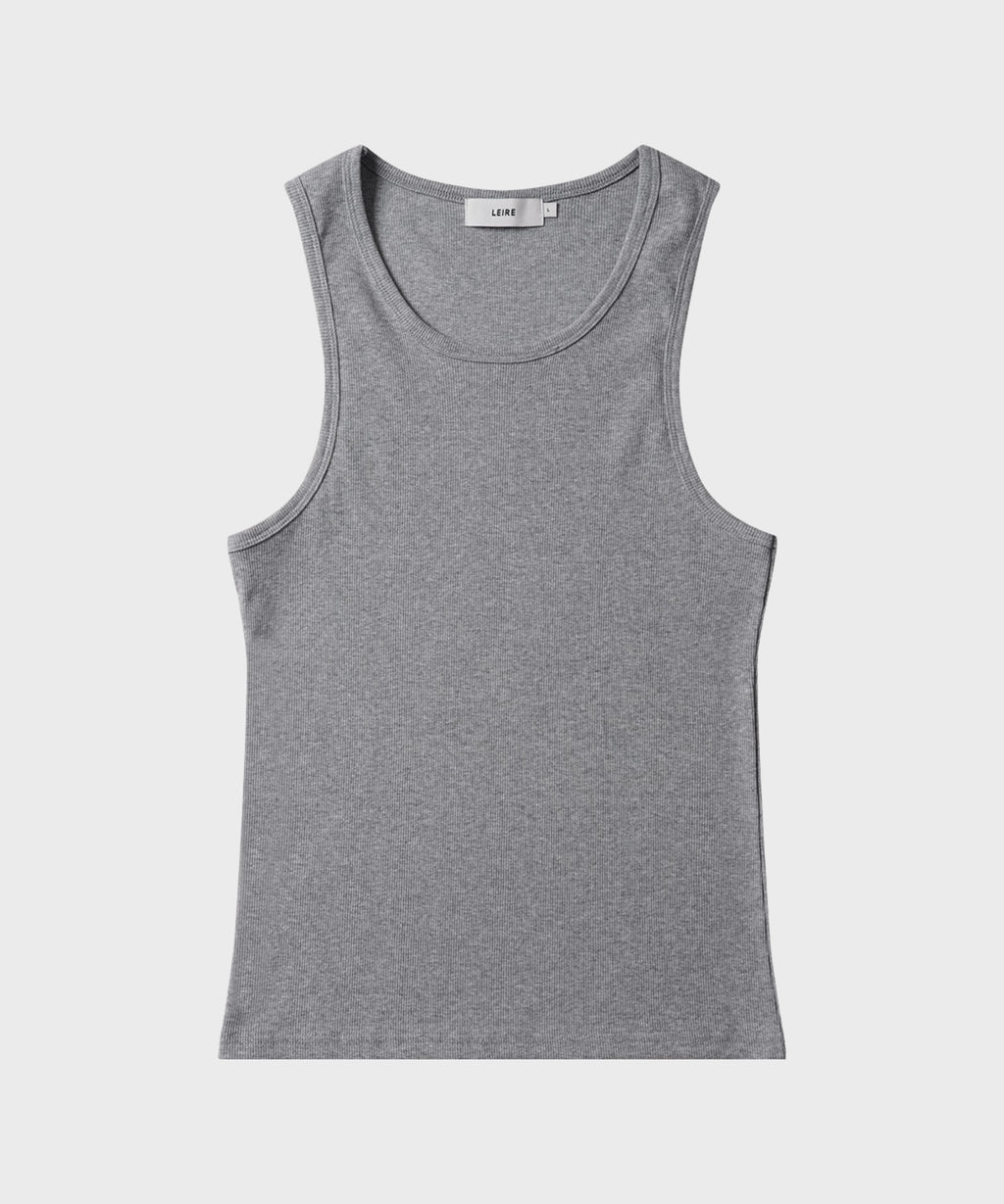Essential Ribbed Sleeveless [Gray]
