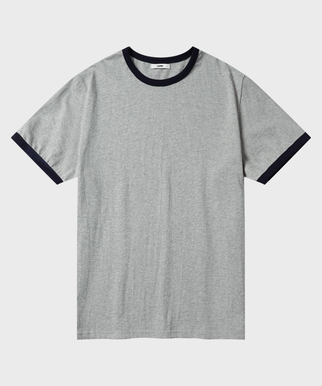 Essential Ringer Color-Block T-Shirt [Gray]