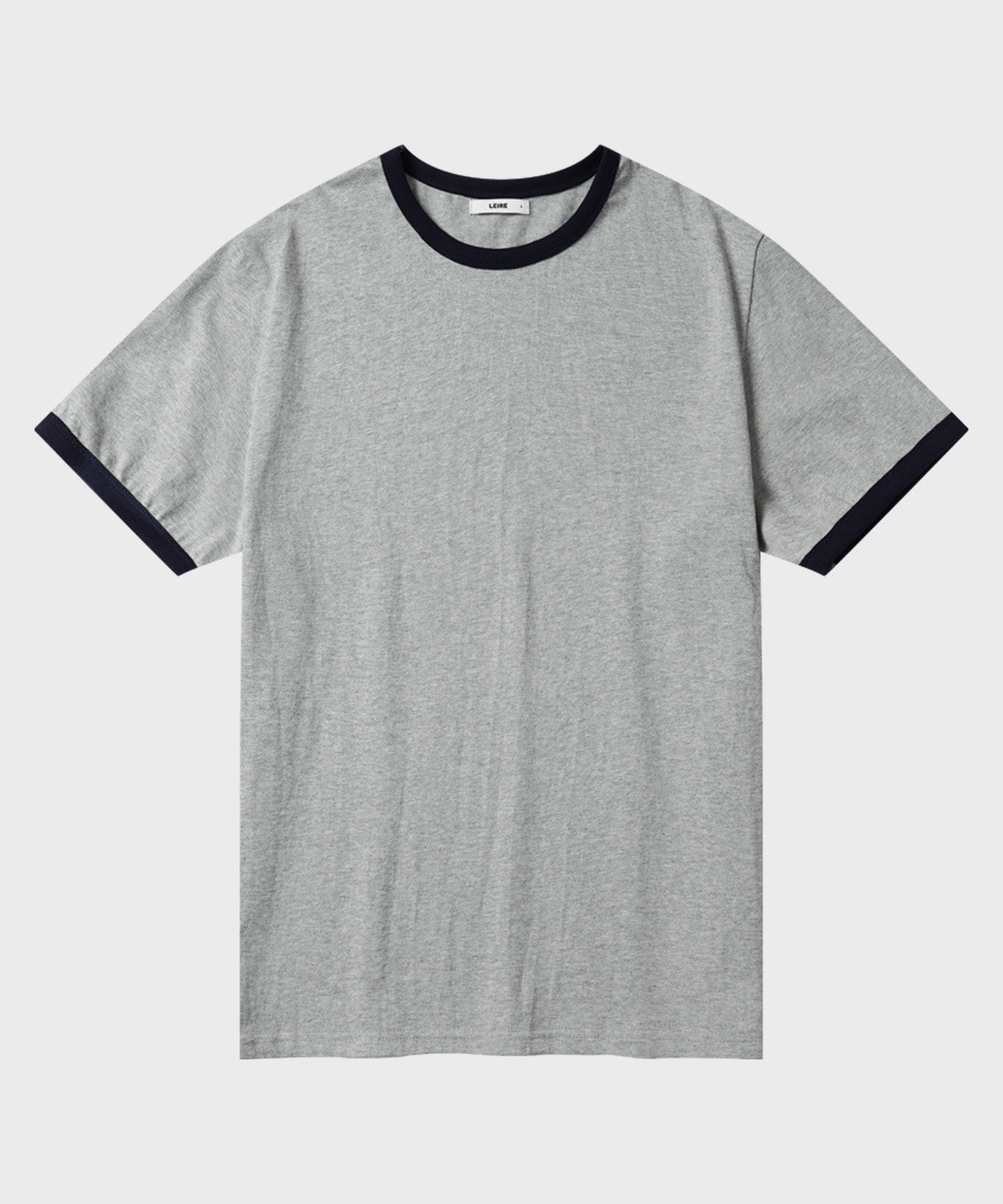 Essential Ringer Color-Block T-Shirt [Gray]