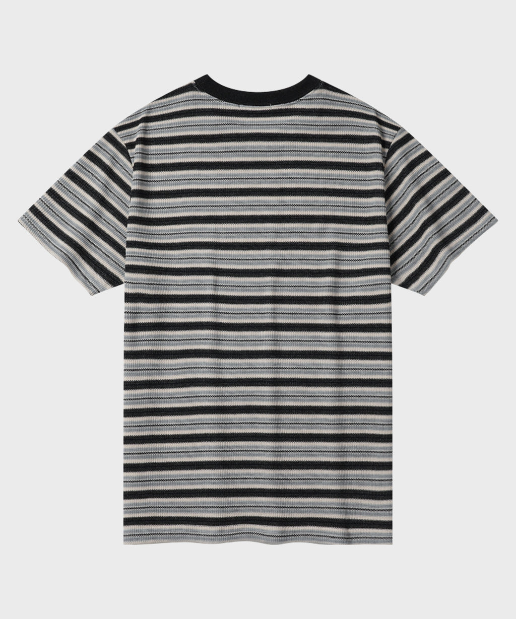 Summer Stripe Short Sleeve T-Shirt [Gray]
