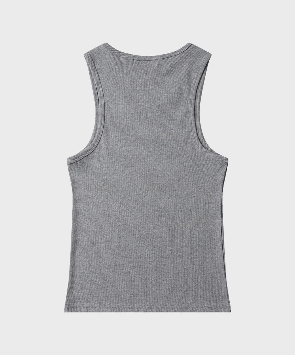 Essential Ribbed Sleeveless [Gray]