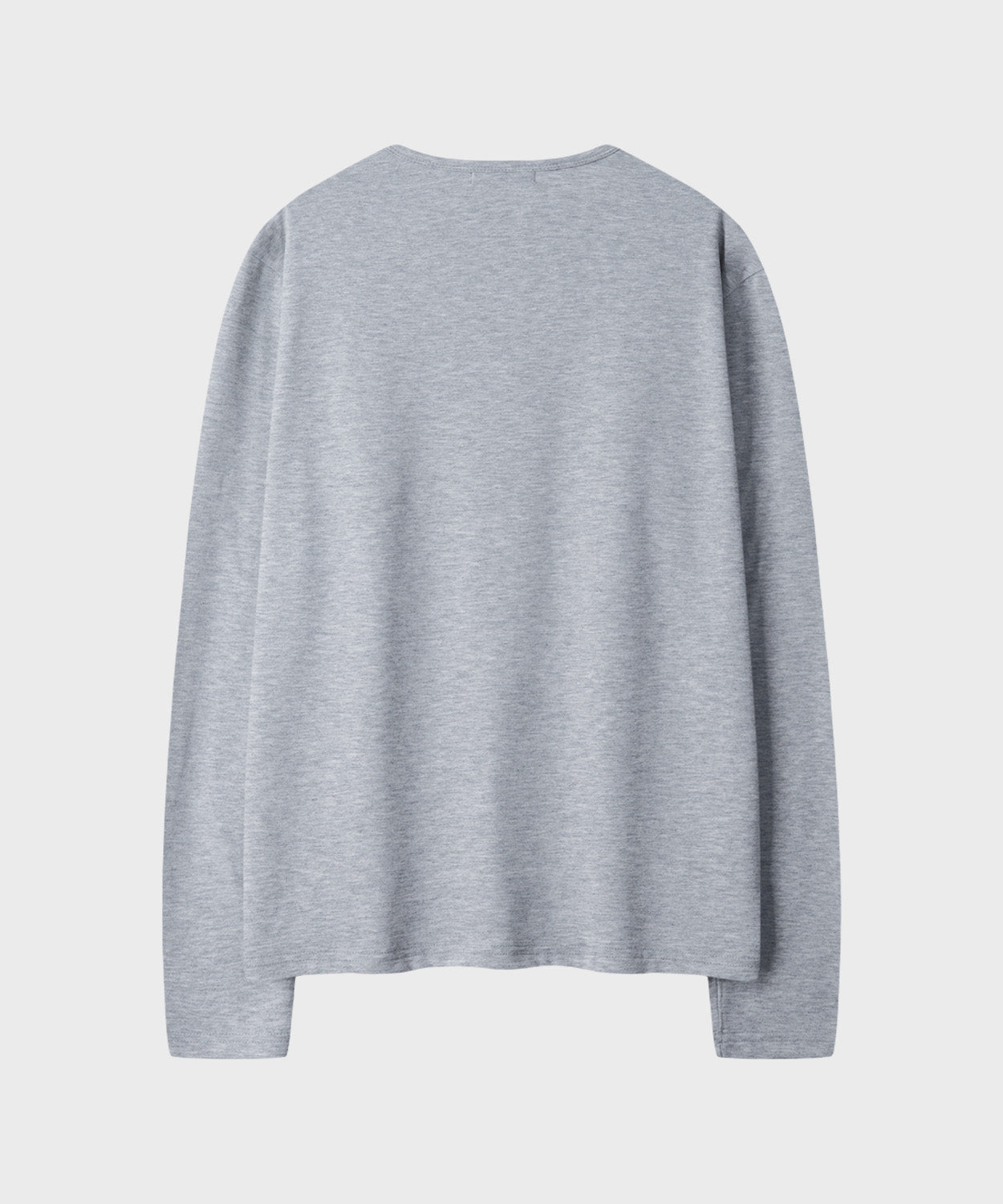 Soft Round Long Sleeve T-Shirt [Gray]