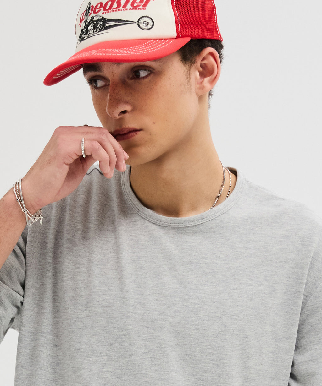 Soft Round Long Sleeve T-Shirt [Gray]