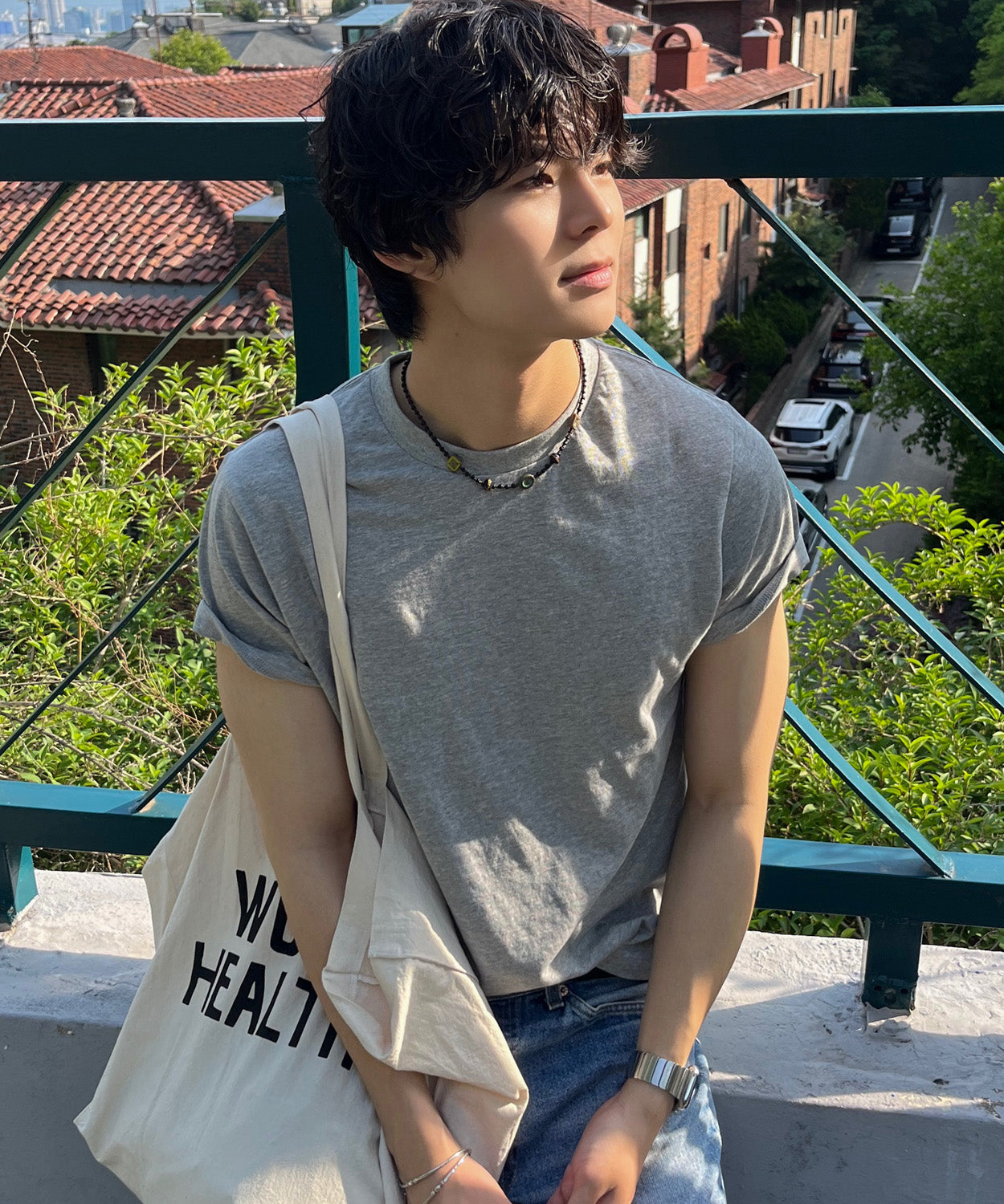 90s Vintage Fit Washed T-Shirt [Melange]