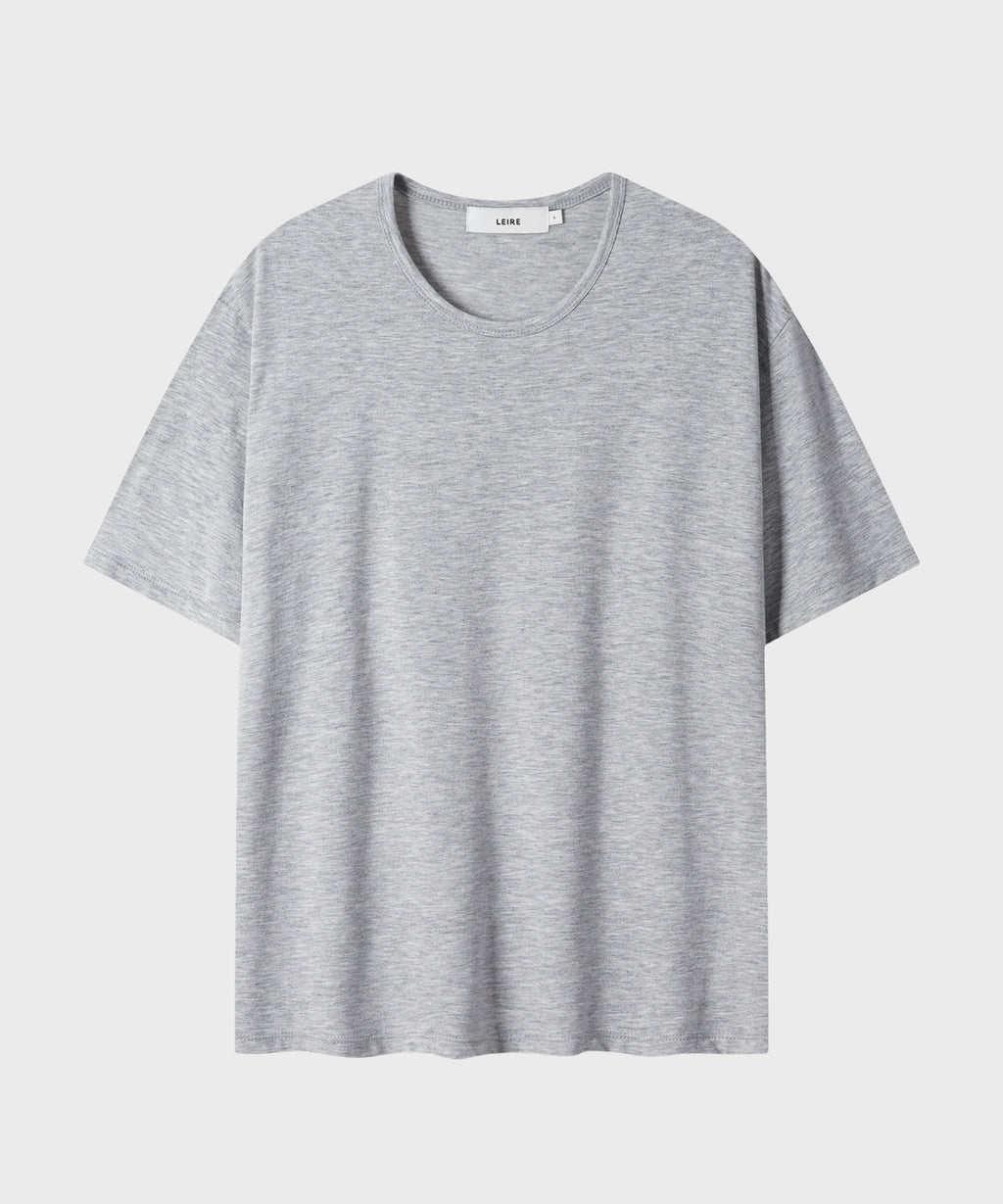 Soft U-Neck Inner T-Shirt [Grey]