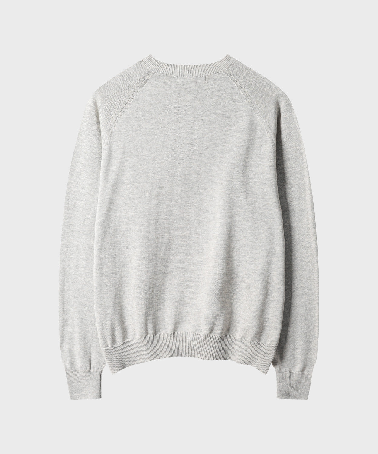 Diagonal Henley Neck Crop Knit [Grey]