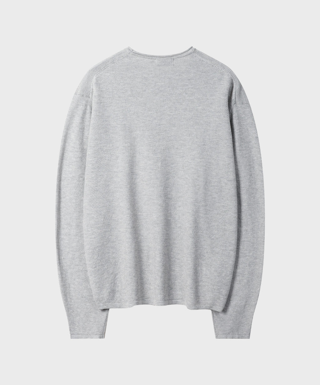 Cut-Off Texture Knit [Grey]