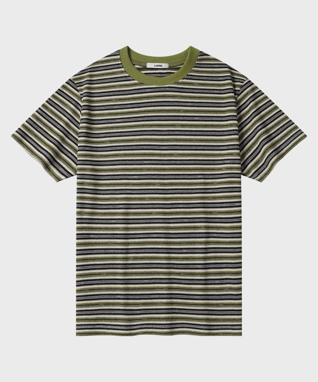 Summer Stripe Short Sleeve T-Shirt [Green]