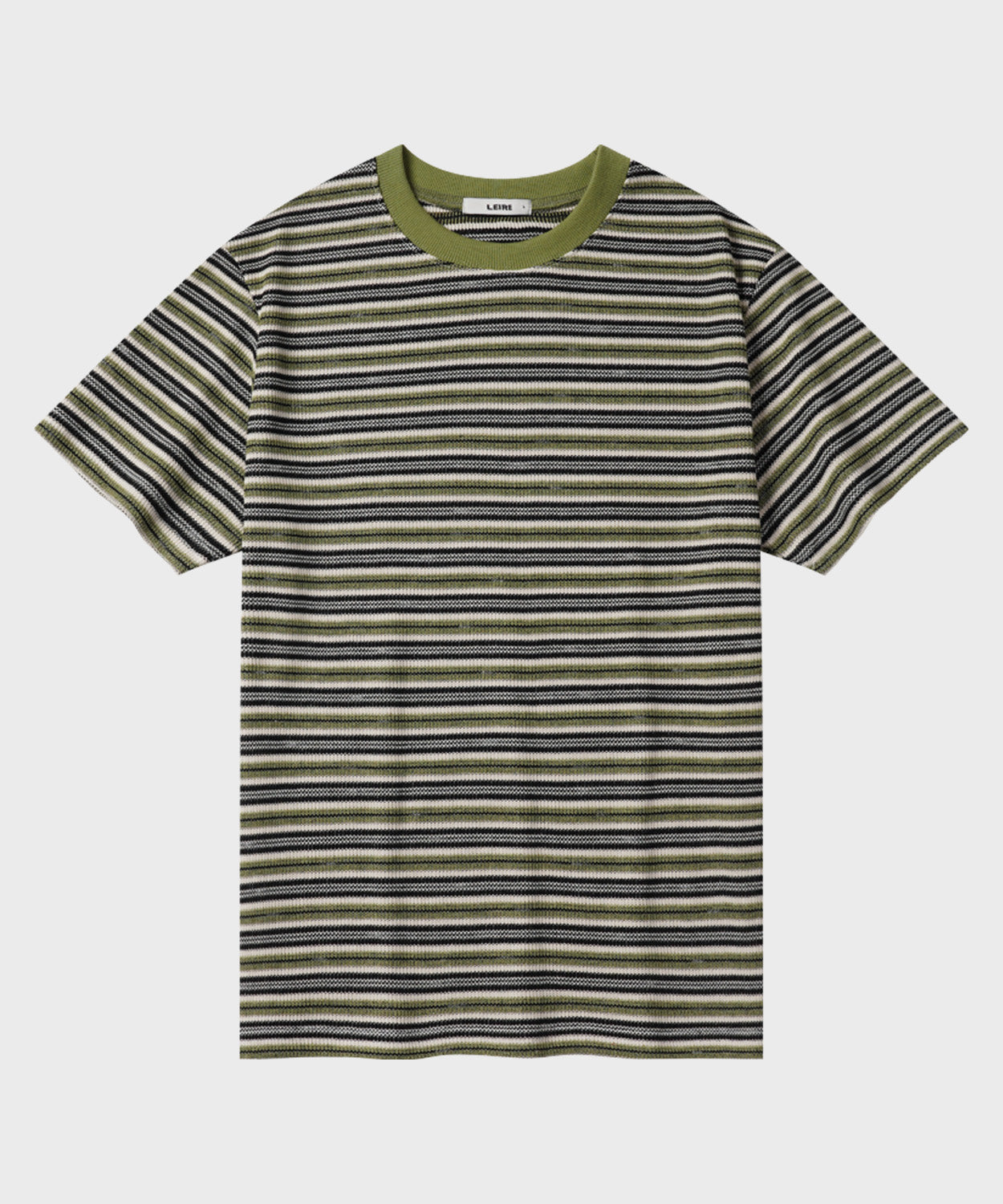 Summer Stripe Short Sleeve T-Shirt [Green]