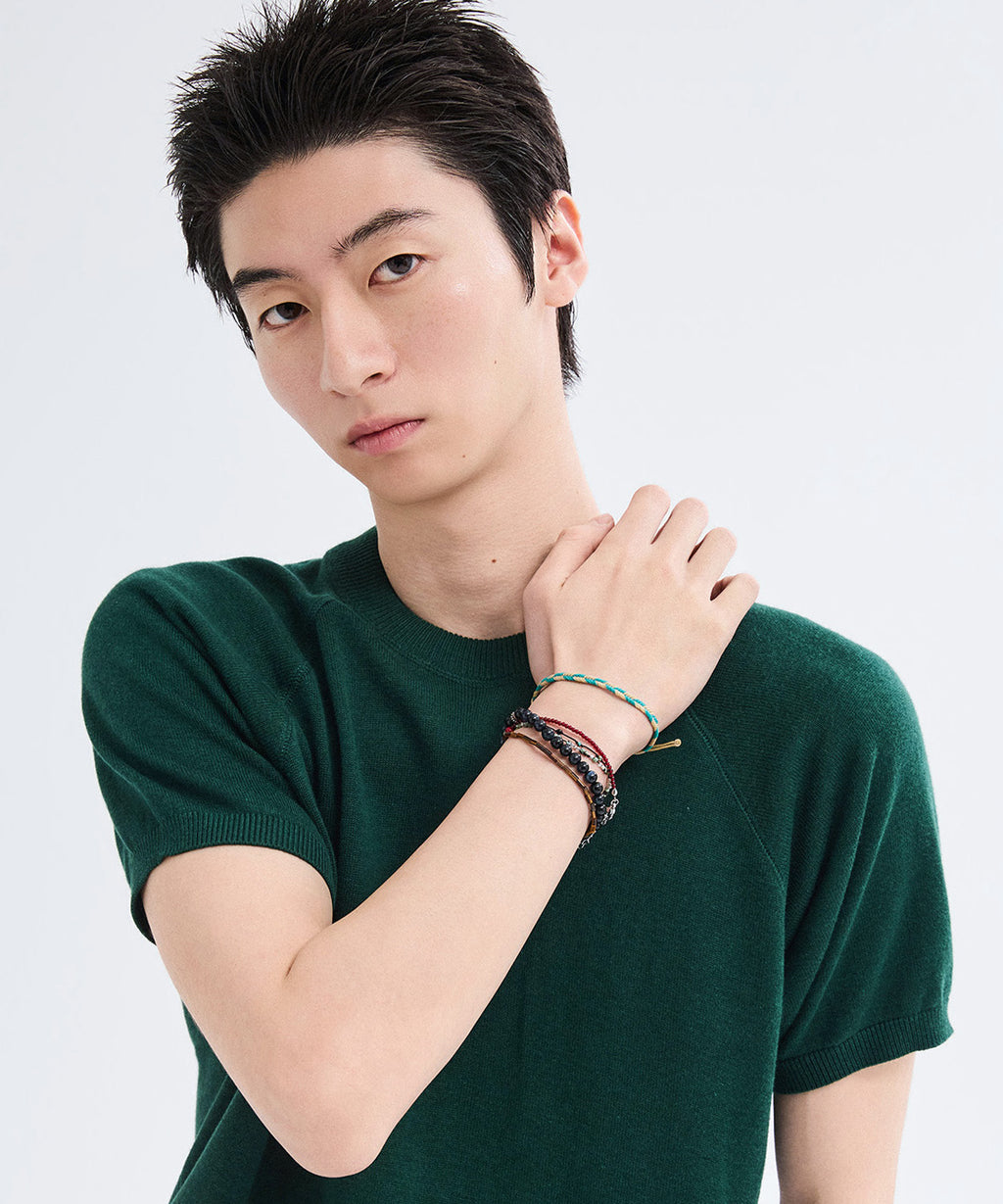 Vintage Fit Raglan Short Sleeve Knit [Green]