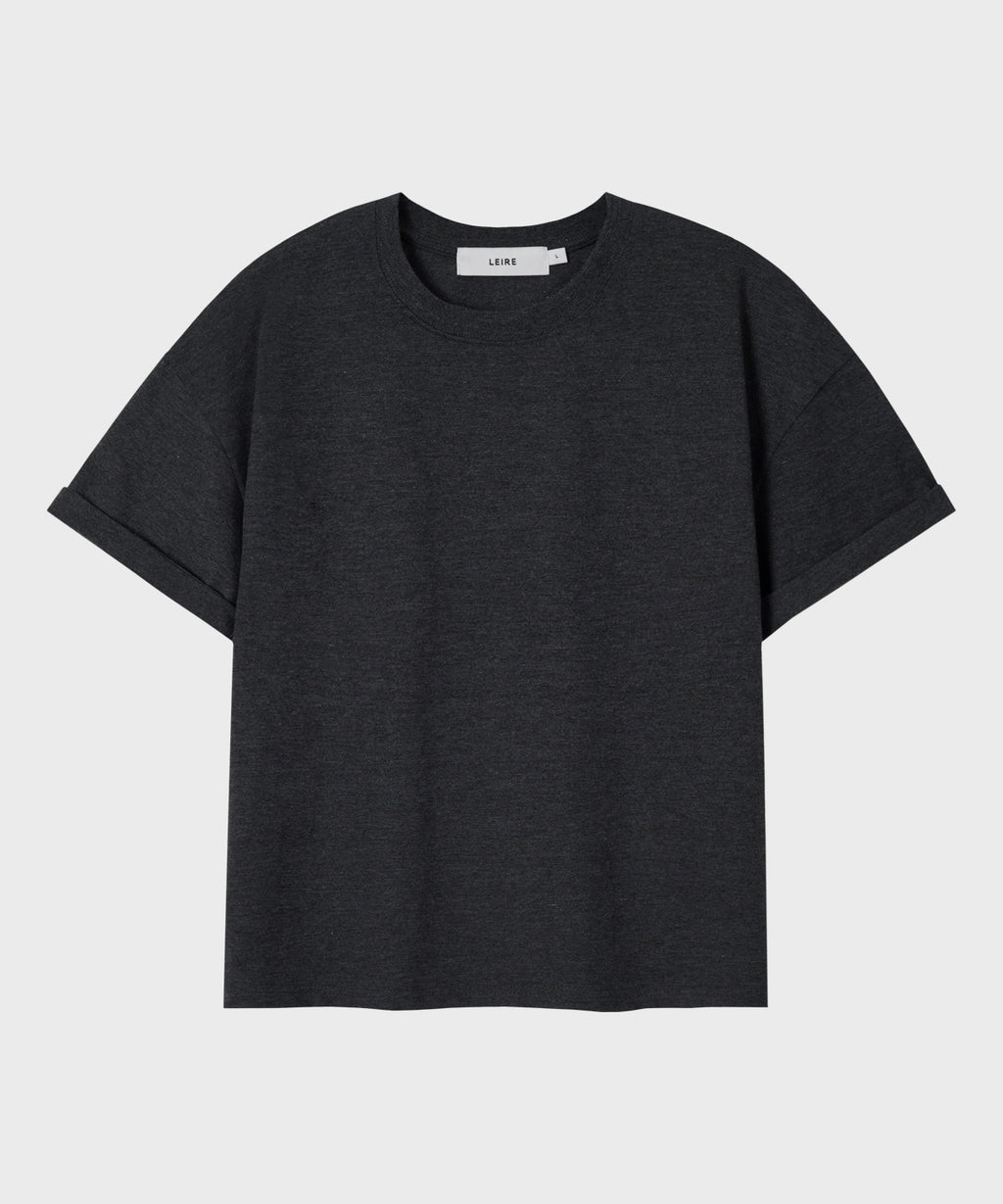 Essential Crop T-Shirt [Heather Charcoal]