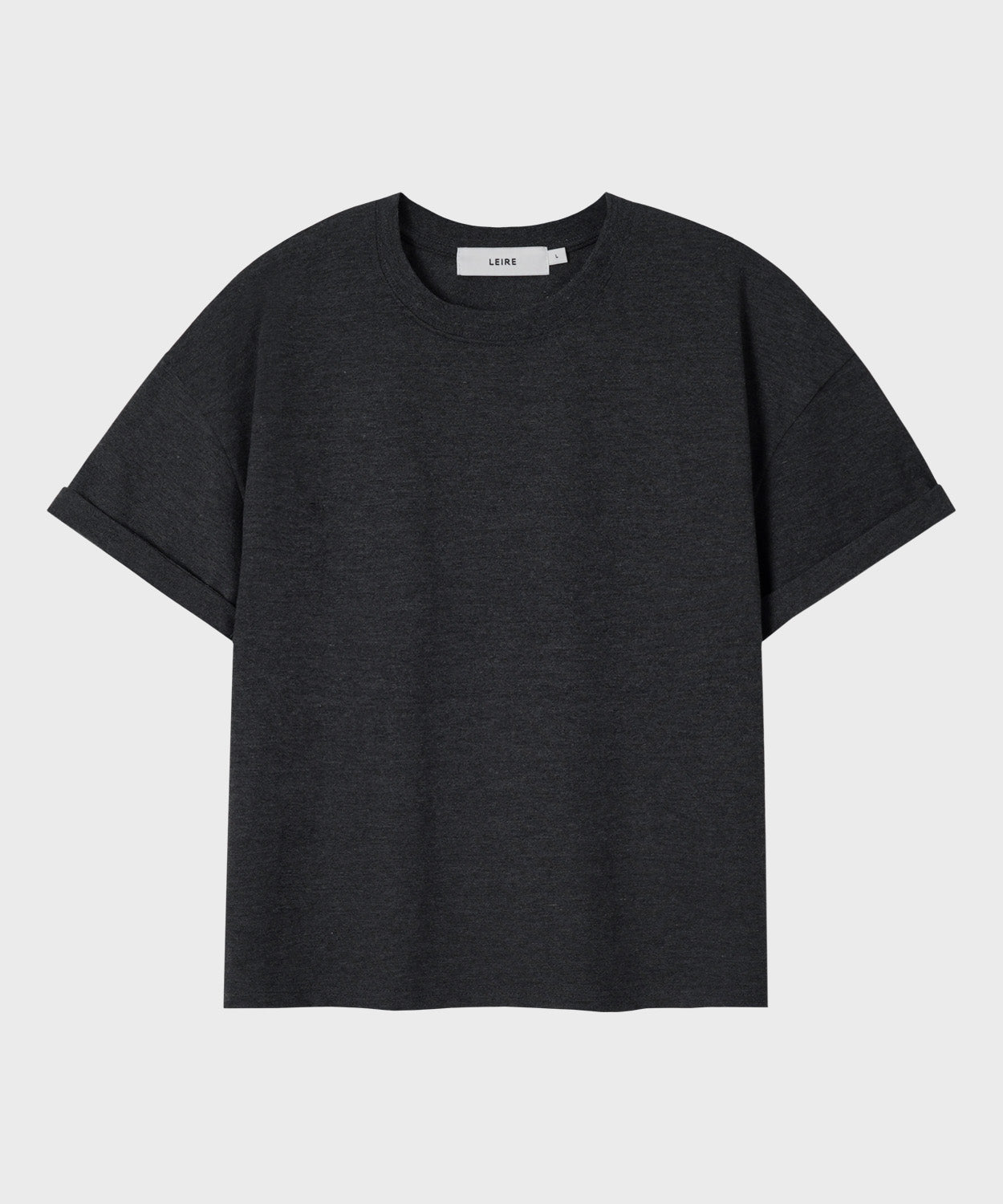 Essential Crop T-Shirt [Heather Charcoal]