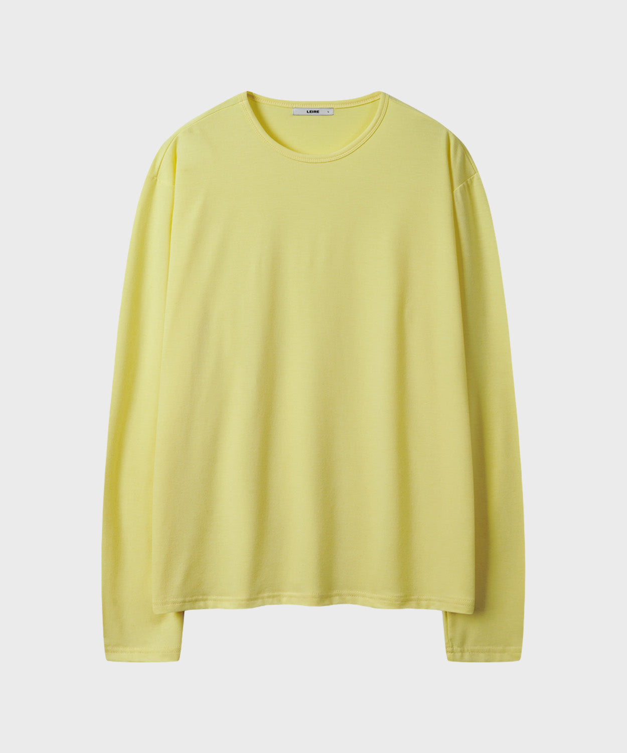 Soft Round Long Sleeve T-Shirt [Lemon]