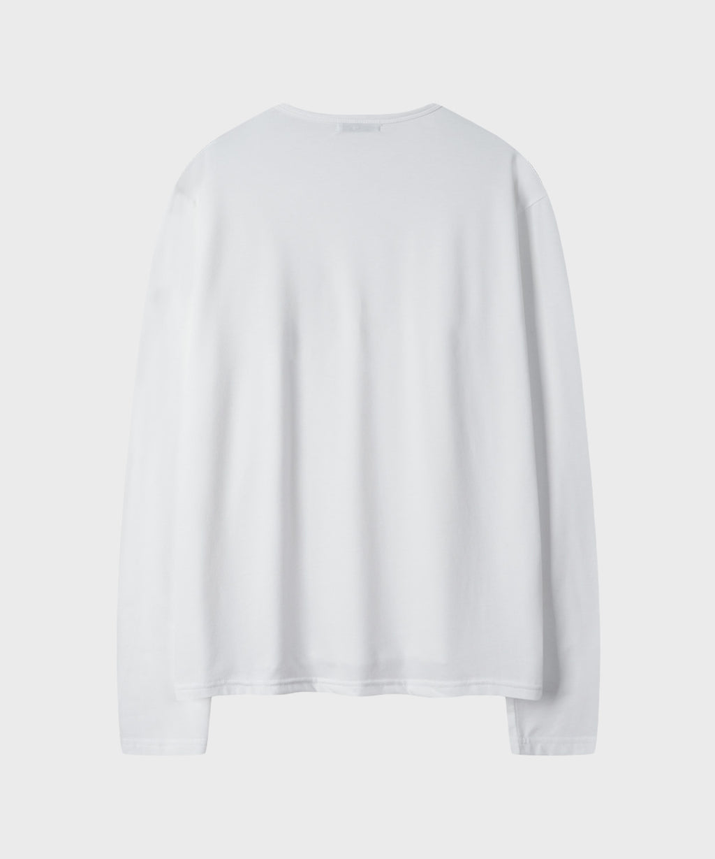 Soft Round Long Sleeve T-Shirt [Ivory]