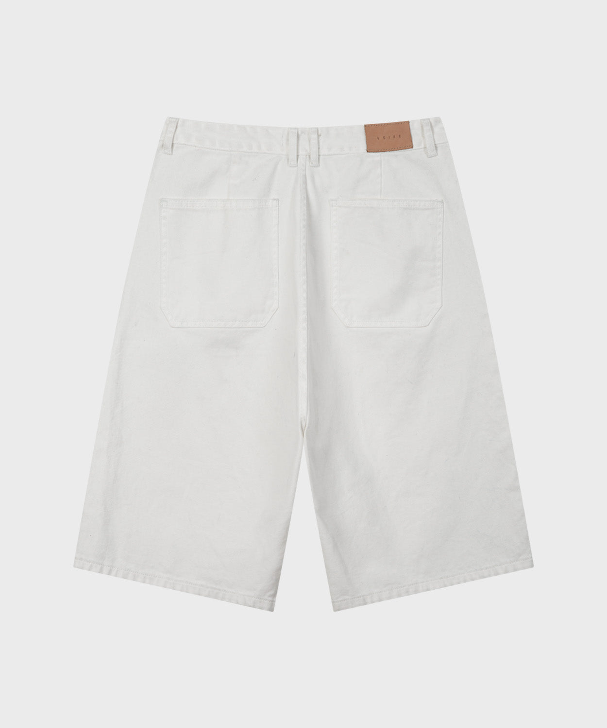 Everyday Bermuda Denim Shorts [Ivory]