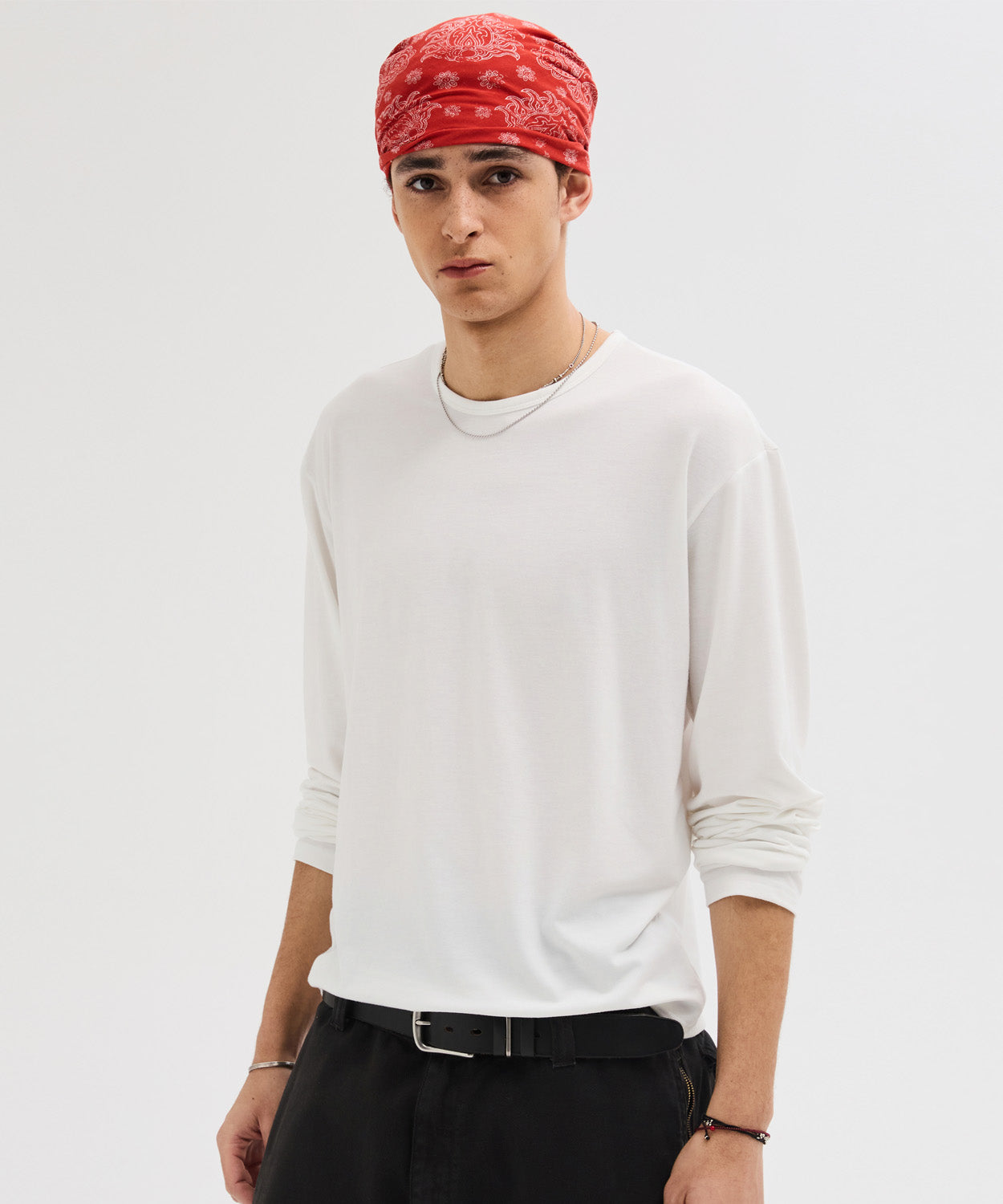 Soft Round Long Sleeve T-Shirt [Ivory]