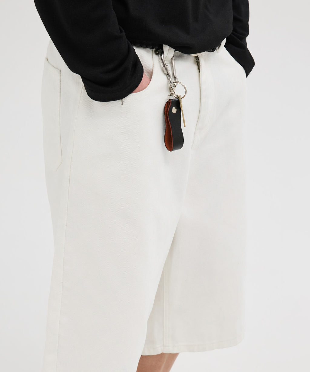 Everyday Bermuda Denim Shorts [Ivory]