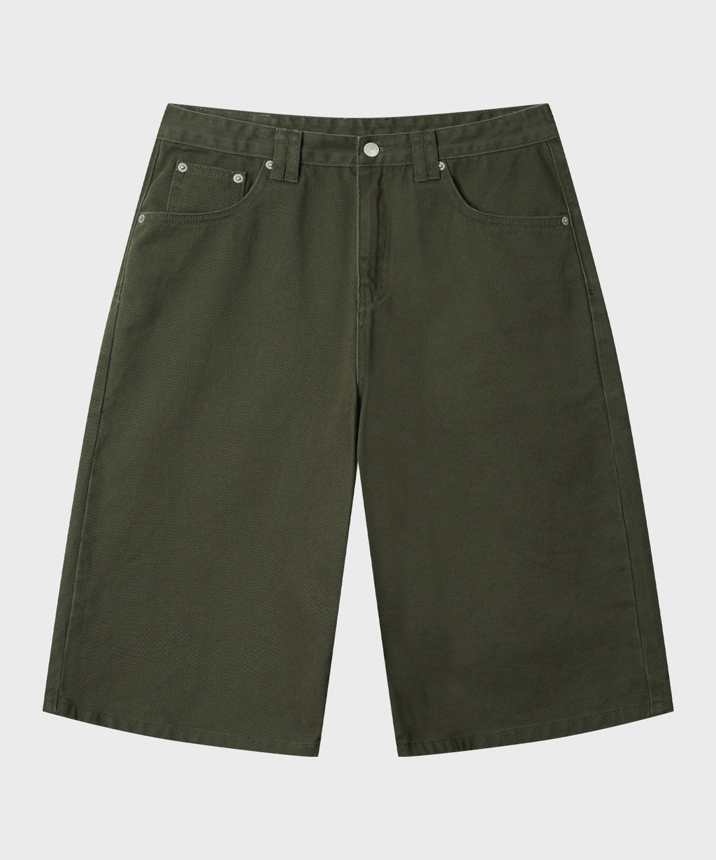 Everyday Bermuda Denim Shorts [Khaki]
