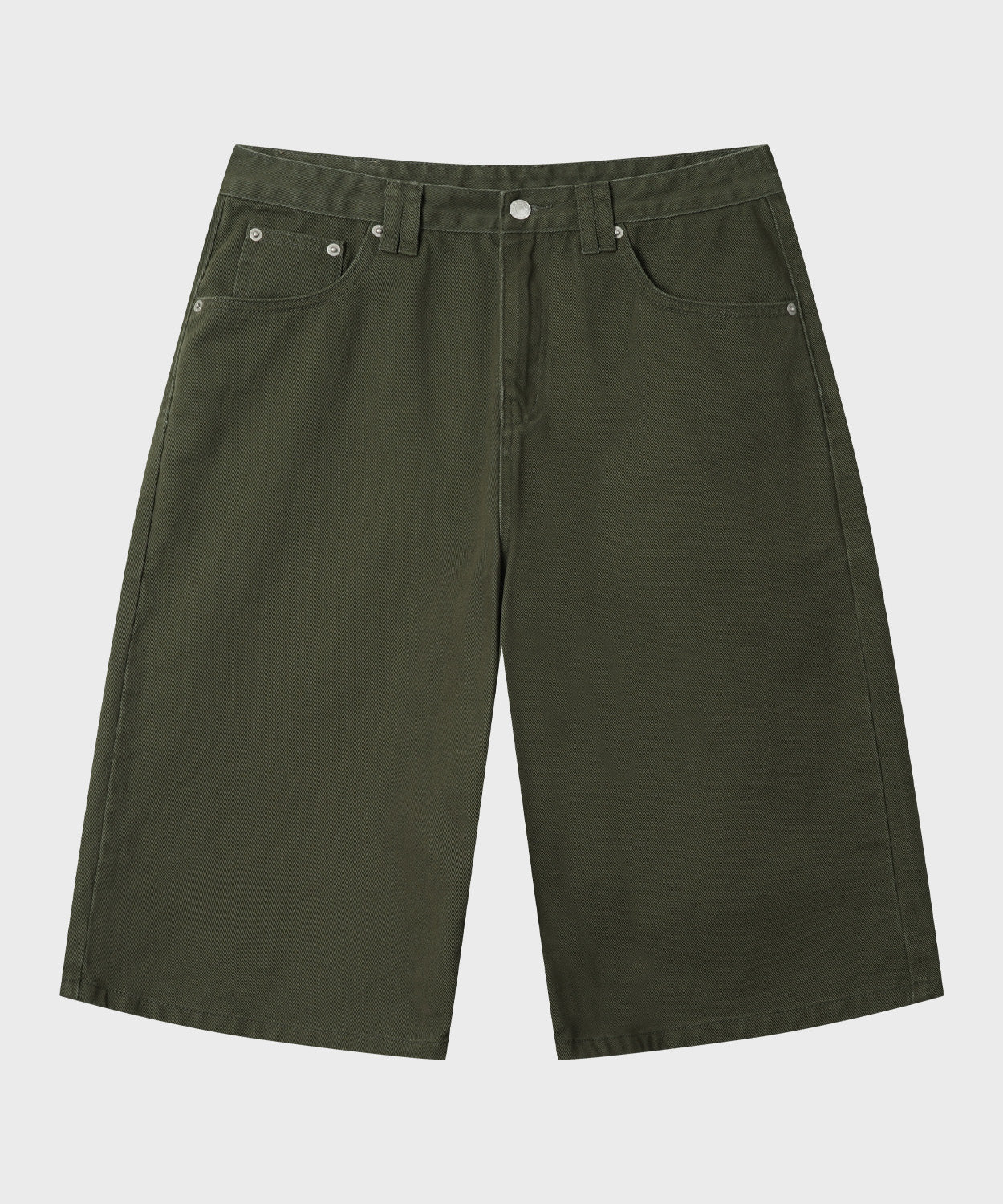Everyday Bermuda Denim Shorts [Khaki]