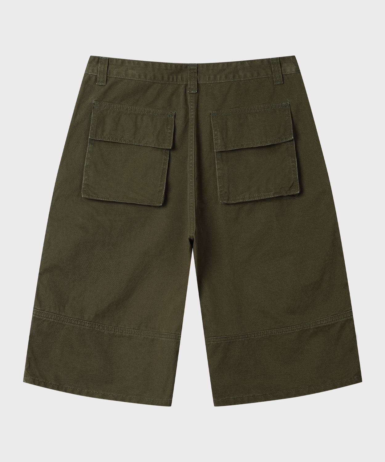 Side Zipper Cargo Bermuda Shorts [Khaki]