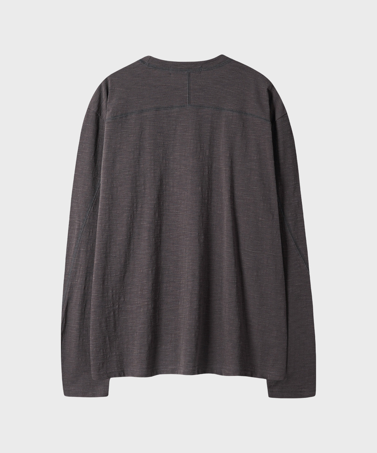 Slub Back Line Long Sleeve T-Shirt [Khaki]