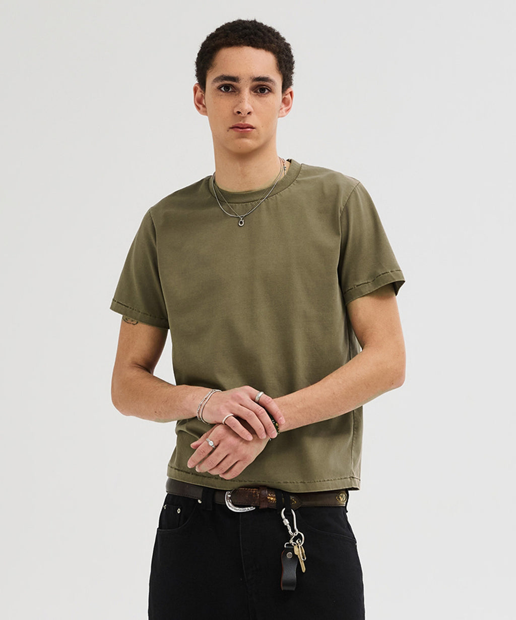 90s Vintage Fit Pigment T-Shirt [Khaki]