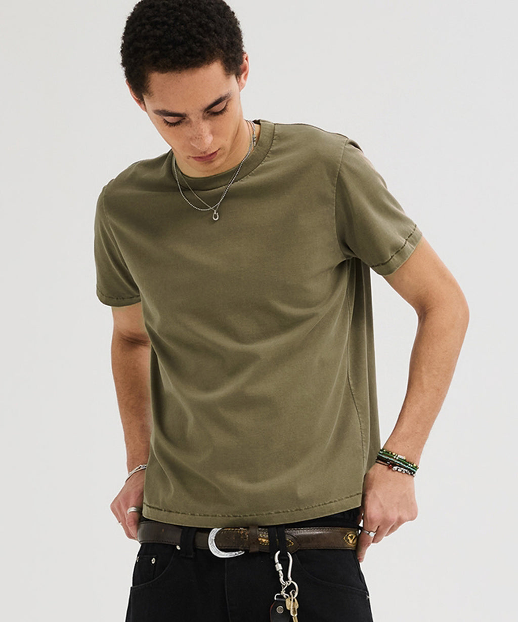 90s Vintage Fit Pigment T-Shirt [Khaki]
